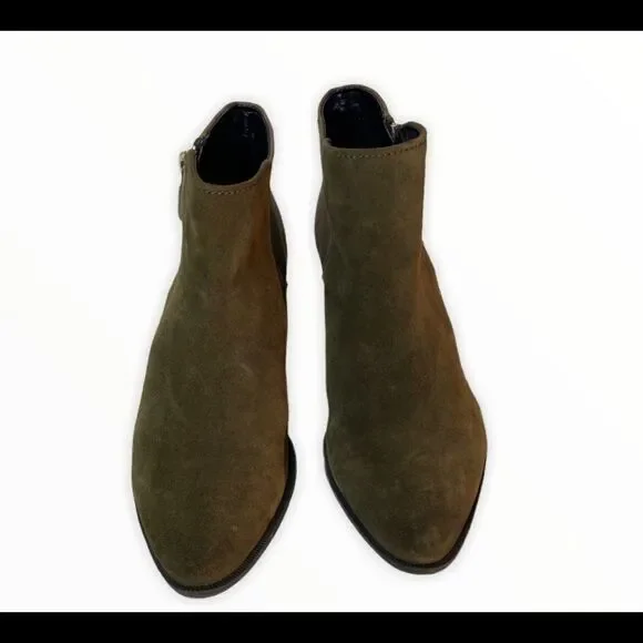 Circus Sam Edelman Holt Ankle Bootie Green Suede - Picture 4 of 6